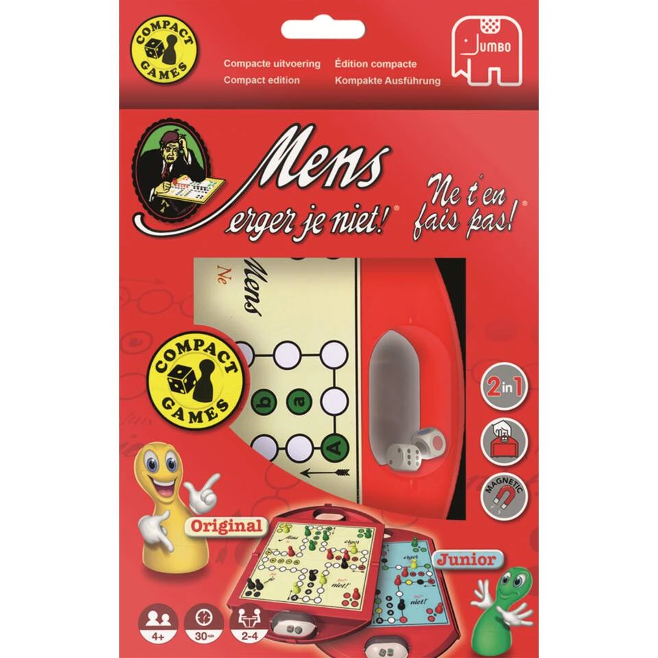 Jumbo Mens Erger Je Niet! Reisspel 6 Jumbo Mens Erger Je Niet! Reisspel - Afbeelding 6