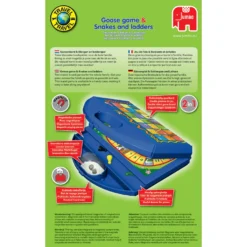 Jumbo Ganzenbord & Slangen En Ladders Reisspel 10 Jumbo Ganzenbord & Slangen En Ladders Reisspel -Ravenmodee Winkel 1288985 003