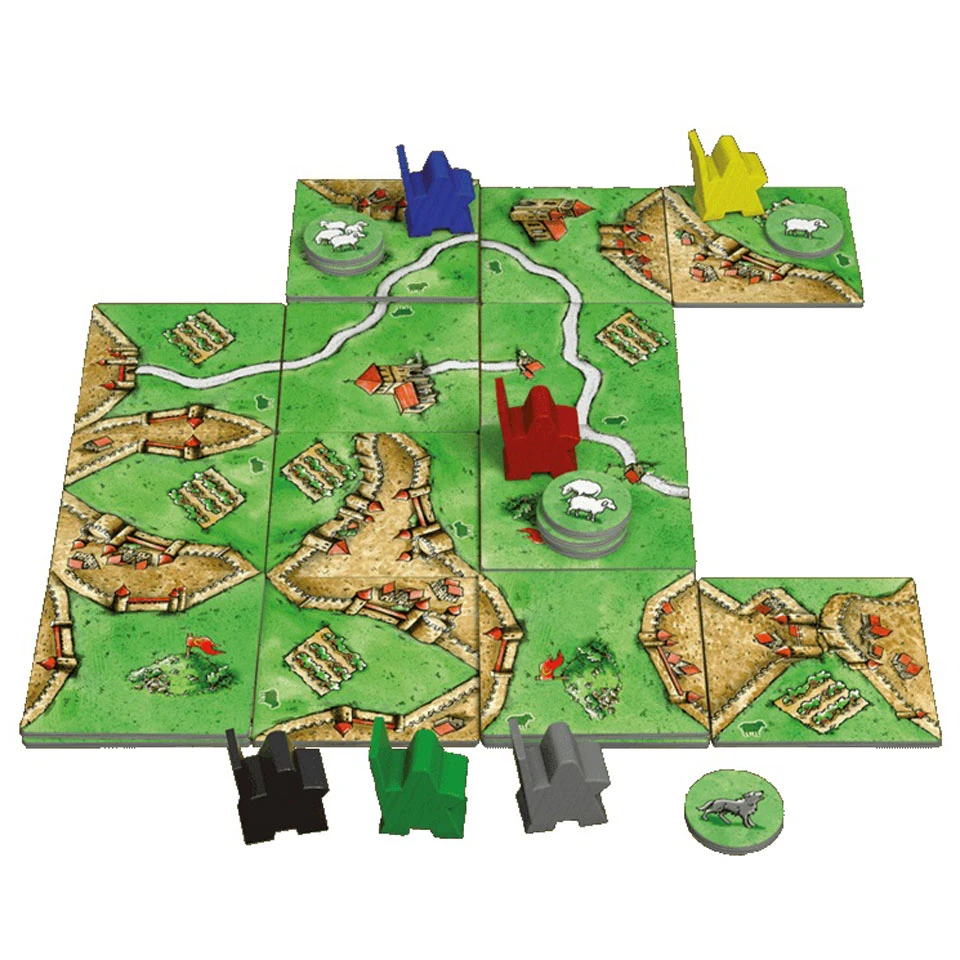 999 Games Carcassonne Uitbreiding: Schapen En Heuvels Spel 3 999 Games Carcassonne Uitbreiding: Schapen En Heuvels Spel - Afbeelding 3