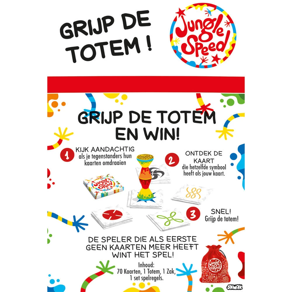 ASMODEE Jungle Speed Skwak Edition Kaartspel 5 ASMODEE Jungle Speed Skwak Edition Kaartspel - Afbeelding 5