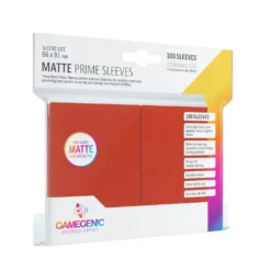 ASMODEE Matte Prime Sleeves - Rood