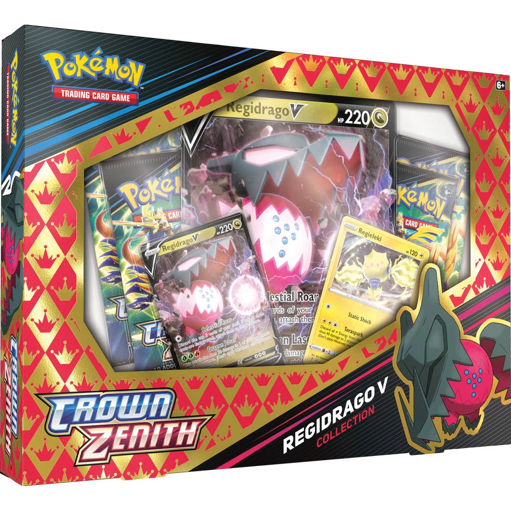 ASMODEE Pokémon TCG Crown Zenith Regidrago V Collection 1 ASMODEE Pokémon TCG Crown Zenith Regidrago V Collection